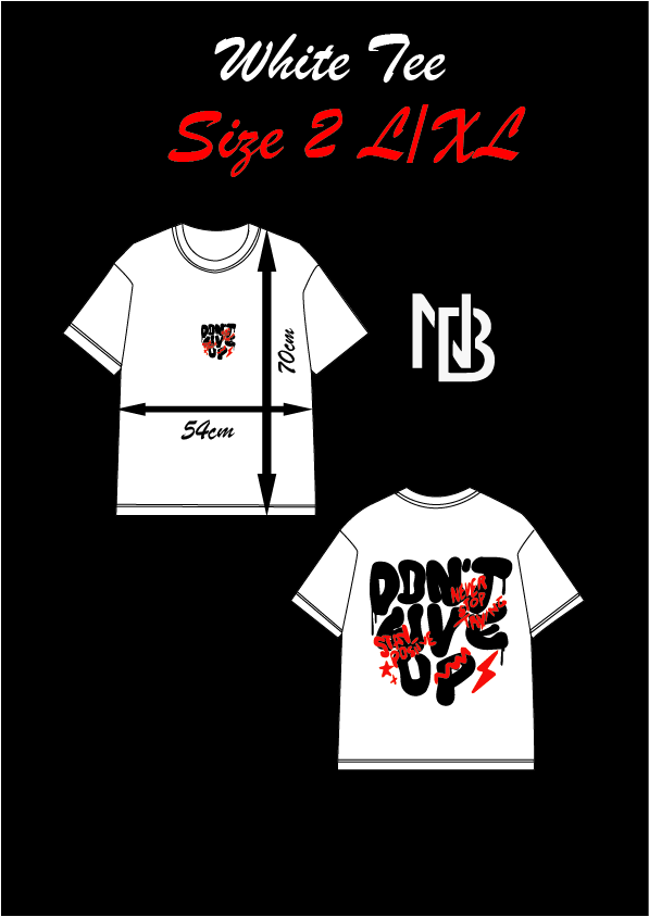 Unisex Oversized T-Shirt – “DON’T GIVE UP” Edition 🇩🇿